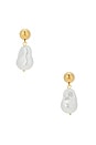 view 1 of 2 ПОДВЕСНЫЕ СЕРЬГИ HONEY in Pearl