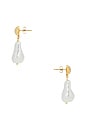 view 2 of 2 ПОДВЕСНЫЕ СЕРЬГИ HONEY in Pearl