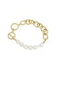 view 2 of 3 Antalya Bracelet in Gold & Pearl