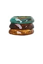 view 2 of 6 Natadola Bracelet Set in Brown & Turquoise