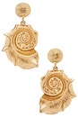 view 1 of 2 PENDIENTES LARGOS THAMES in Gold