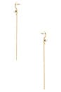 view 2 of 2 PENDIENTES LARGOS CANMORE in Gold