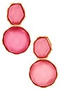 view 1 of 2 BOUCLES D'OREILLES PENDANTES PRAGUE in Pink