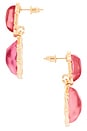 view 2 of 2 BOUCLES D'OREILLES PENDANTES PRAGUE in Pink