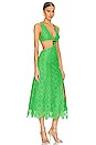 view 2 of 3 Yvonne Lace Midi Dress in Lime