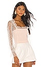 view 2 of 4 TOP DENTELLE AFTER DARK in Shell