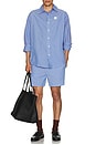 view 6 of 6 Zatybay Boxer Shorts in Rayures Aqua