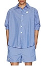 view 4 of 5 Zatybay Long Sleeve Shirt in Rayures Aqua