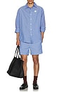 view 5 of 5 Zatybay Long Sleeve Shirt in Rayures Aqua