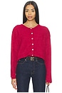 view 1 of 4 Vito Cardigan in Magenta Chine