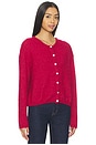 view 2 of 4 Vito Cardigan in Magenta Chine