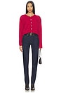 view 4 of 4 Vito Cardigan in Magenta Chine