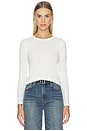 view 1 of 4 Gamipy Longsleeve Tee in Blanc