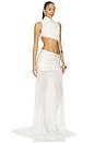 view 2 of 4 Jelena Draped Gown in Ivory