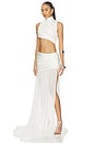 view 3 of 4 Jelena Draped Gown in Ivory
