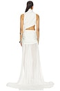 view 4 of 4 Jelena Draped Gown in Ivory