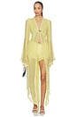 view 1 of 5 Mistress Chiffon Robe in Butter