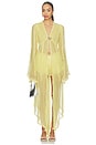 view 2 of 5 Mistress Chiffon Robe in Butter