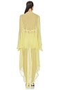 view 4 of 5 Mistress Chiffon Robe in Butter