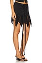 view 2 of 6 Metamorphosis Mini Skirt in Black