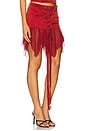 view 2 of 6 Metamorphosis Mini Skirt in Red