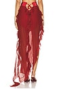 view 4 of 6 Tear Maxi Skirt in Red