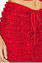 view 6 of 6 Ruffled Mini Skirt in Red