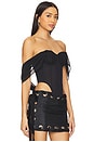 view 2 of 4 Assassin Corset Top in Black