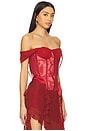 view 2 of 4 Assassin Corset Top in Red