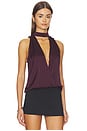 view 2 of 4 Devotion Draped Top in Plum