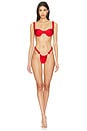 view 4 of 4 Braided Bikini Top in Red