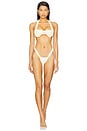 view 4 of 5 Ruffled Heart Bikini Bottom in White