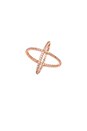 view 1 of 5 Criss Cross Ring in Rose Gold