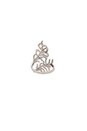 view 3 of 3 BAGUE DOUBLE LEAF in White Gold