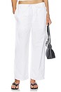 view 1 of 6 PANTALON LARGE SIMONE in White