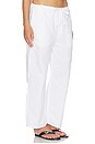 view 2 of 6 PANTALON LARGE SIMONE in White