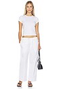 view 5 of 6 PANTALON LARGE SIMONE in White