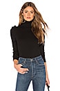 view 1 of 4 Puff Sleeve Turtleneck in Black