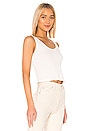 view 2 of 4 Crop Rib Tank in Vintage White