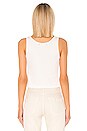 view 3 of 4 Crop Rib Tank in Vintage White