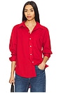 view 1 of 4 Ruth Oversized Shirt in Cherry