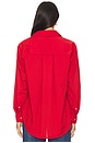 view 3 of 4 Ruth Oversized Shirt in Cherry