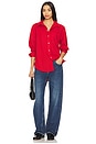 view 4 of 4 Ruth Oversized Shirt in Cherry