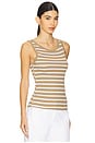 view 2 of 4 Bella Tank in Sand & White