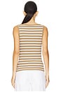 view 3 of 4 Bella Tank in Sand & White