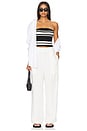 view 5 of 6 Keaton Wide Leg Pant in White