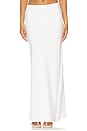 view 1 of 6 Bias Cut Maxi Skirt in White
