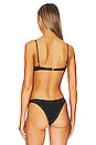 view 3 of 4 Balconette Underwire Bikini Top in Black
