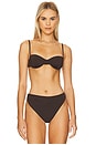 view 1 of 4 Balconette Underwire Bikini Top in Espresso