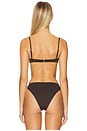 view 3 of 4 Balconette Underwire Bikini Top in Espresso